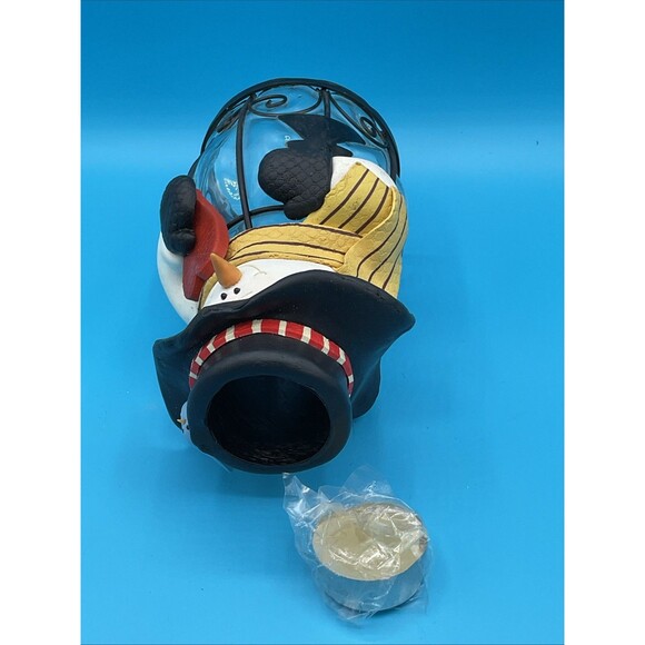 Snowman Tea Light Candle Holder,cover Christmas Decor 7” - Picture 8 of 10